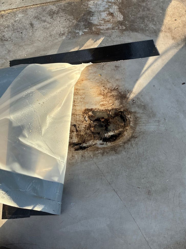 Oak Branch TPO Roof Puncture Repair in Bouldin Creek